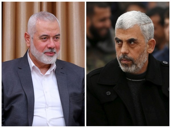 Hamas chief Ismail Haniyeh (left) and Hamas' leader in Gaza Yehya Sinwar (Photo Credit: Reuters)