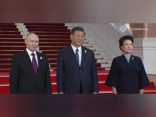 Russian President Vladimir Putin, Chinese President Xi Jinping and his wife Peng Liyuan (Photo Credits: X/@mfa_russia)