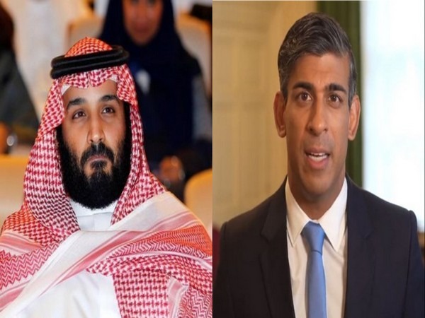 United Kingdom Prime Minister Rishi Sunak and Saudi Arabia's Crown Prince Mohammed bin Salman (Photo Credits: X@RishiSunak, file photo)