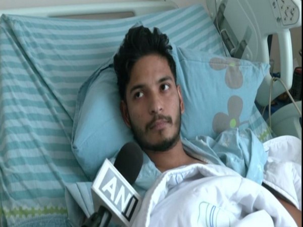 A Nepali national undergoing treatment at Be'er Sheva Hospital near the Gaza border (Photo/ANI)