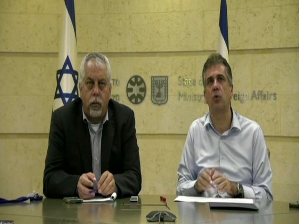 The Israeli Ministry of Foreign Affairs conducts a press briefing on Tuesday (Photo/ANI)