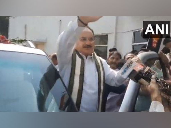 JP Nadda arrives in Rajasthan's Kota to hold meeting with BJP leaders (Photo/ANI)