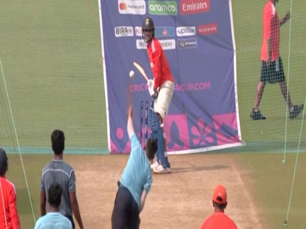 Shubman Gill during the practice session. (Picture: ANI)