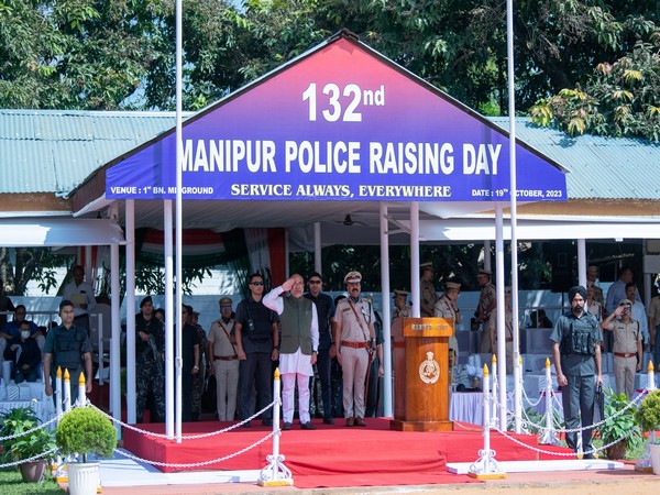 Manipur CM N Biren Singh at Manipur Police Raising Day (Photo/X @NBirenSingh)