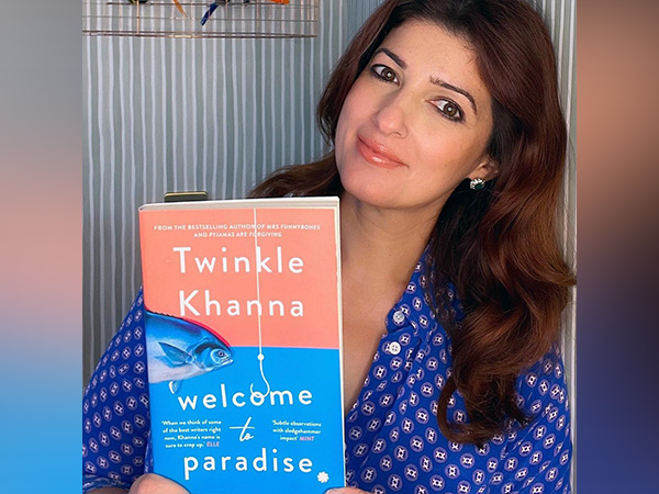 Twinkle Khanna with her book 'Welcome To Paradise' (Image source: Instagram)