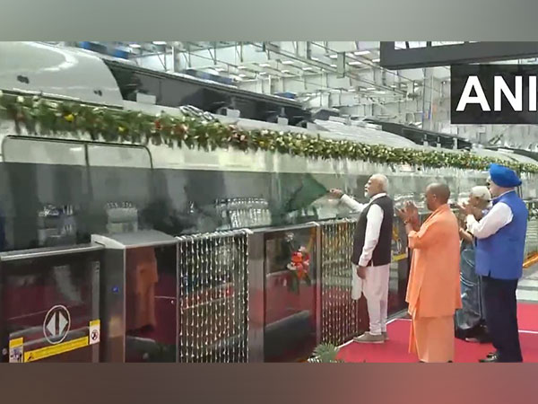 PM Modi inaugurates Delhi-Ghaziabad-Meerut RRTS corridor (Photo/ANI)