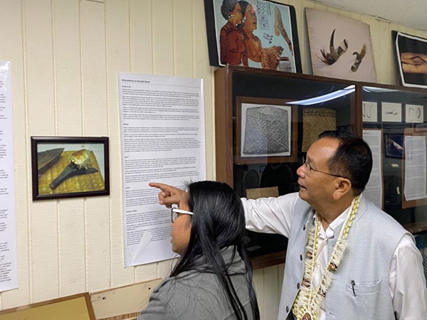 MoS MEA Rajkumar Ranjan Singh at the Alele Museum and Public Library in Marshall Islands. (Photo Credit: X/@RanjanRajkuma11)