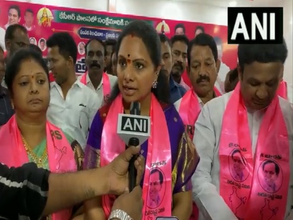 Bharat Rashtra Samithi MLC K Kavitha. (Photo/ANI)