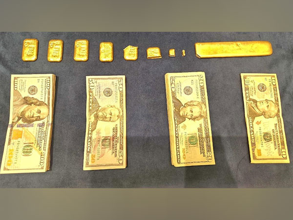 Seized gold and foreign currency (Photo/Customs))
