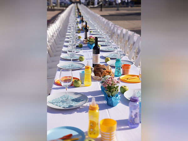 203 chairs were left empty to represent all of the people currently being held by terrorists in Gaza (Photo Credit: Yahav Trudler)