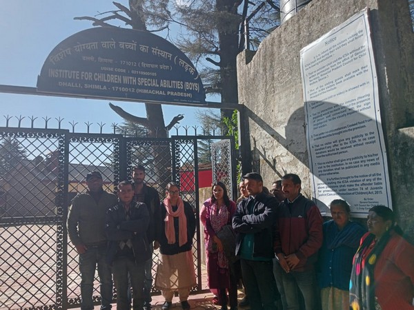 Parents of deaf and dumb students gathered at Institution for Children with Special Ability, Dhalli (Photo/ANI)