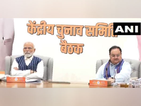 PM Narendra Modi and BJP President JP Nadda at CEC meeting on Friday. (Photo/ANI)