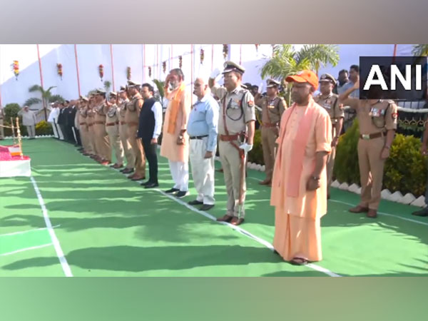 UP CM Yogi Adityanath attends Police Memorial Day Parade (Photo/ANI)