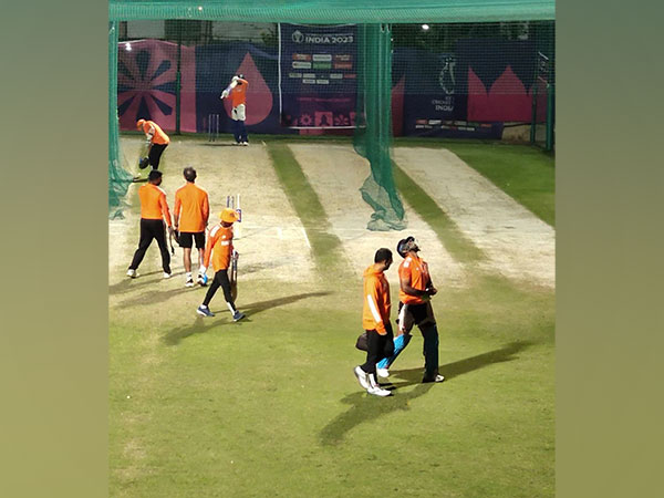 Suryakumar Yadav (in helmet) leaving the session in pain. (Photo - ANI)