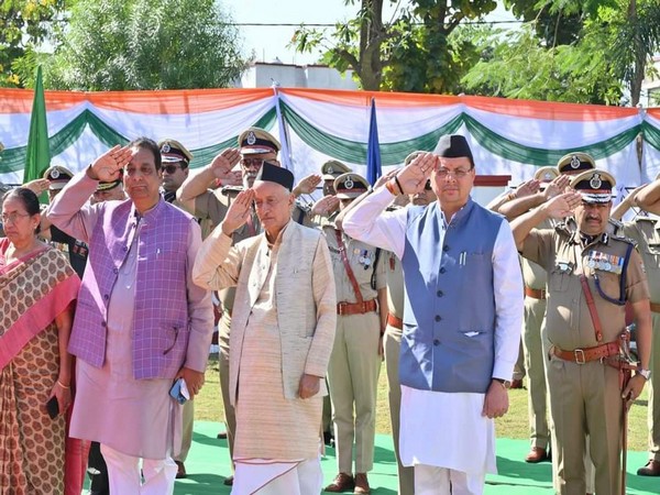CM Dhami pays tributes to bravehearts in Dehradun (Image/ANI)