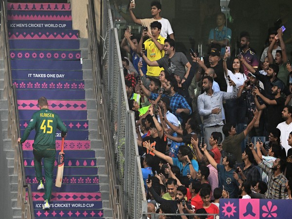 Heinrich Klaasen leaving after his century. (Photo: ICC Twitter)