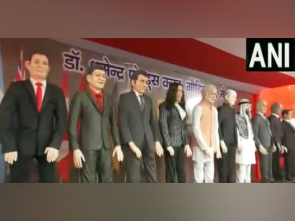 Durga Puja pandal made on theme of G20 in Patna. (Photo/ANI)