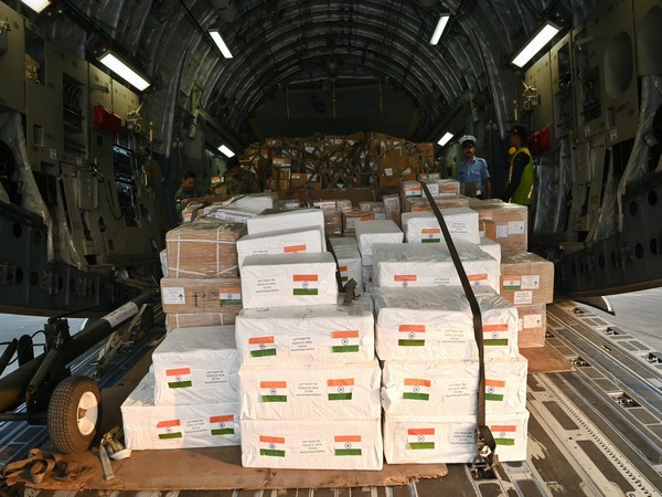 India sends humanitarian aid for people of Palestine (Image Credit: X/@MEAIndia)