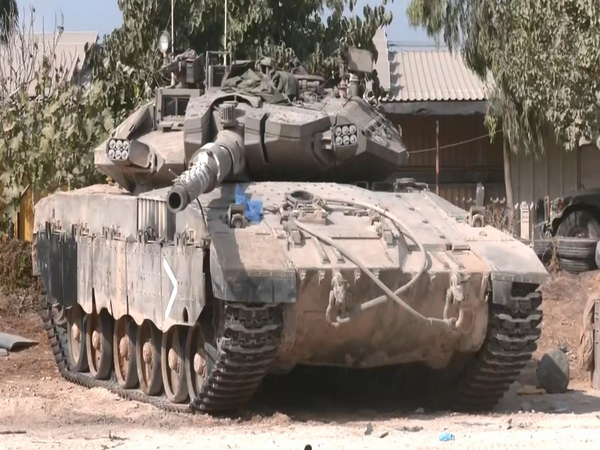 Merkava tanks positioned by IDF near Gaza border (Photo/ANI)