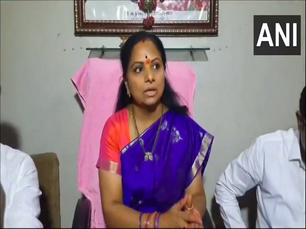 Bharat Rashtra Samithi (BRS) MLC K Kavitha. (Photo/ANI)