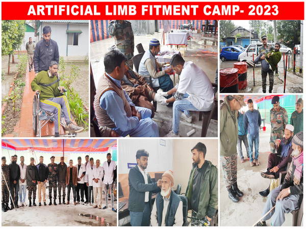 Artificial limb fitment camp organised by Indian Army (Photo/Chinar Corps)