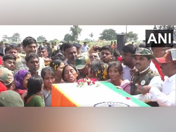 Agniveer Akshay Laxman's last rites performed at Maharashtra's Buldhana (Photo/ANI)