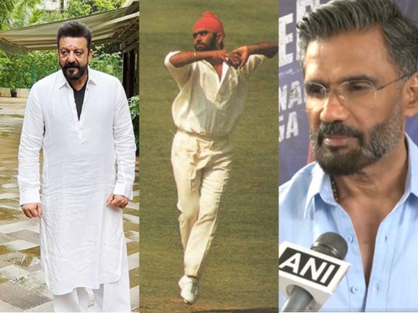 Sanjay Dutt, Suniel Shetty (ANI Photos), Bishan Singh Bedi (Image source: Twitter)