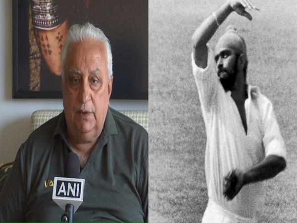 Surinder Khanna and Bishan Singh Bedi (Photo: ANI/ Twitter)