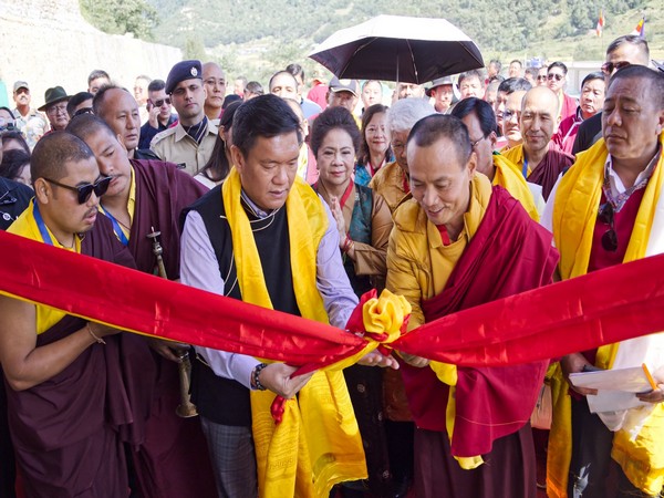 Arunachal CM Pema Khandu inaugurating St Vairotsana Academy (Photo/Pema Khandu 'X' account)