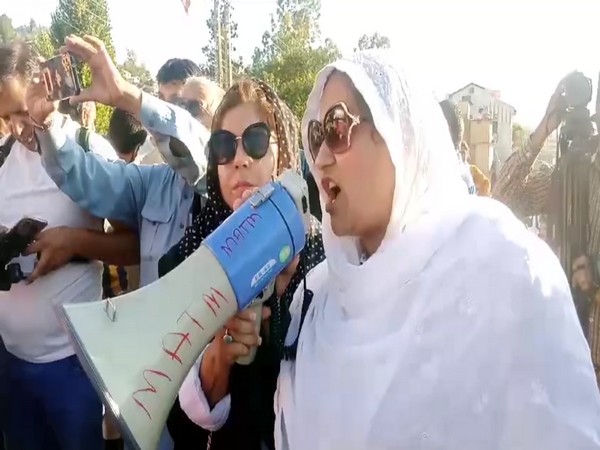 Women in PoK hit the streets to raise high inflation, load shedding. (Photo: ANI)