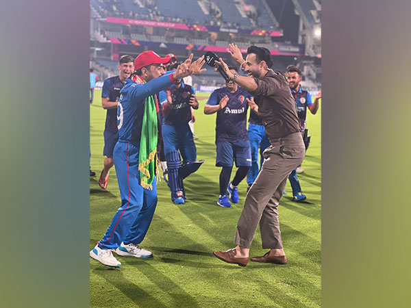 Irfan and Rashid dancing after Afghanistan victory (Photo: Irfan Pathan/X)