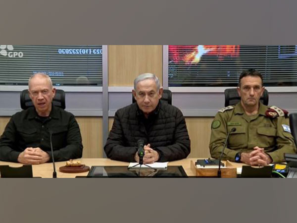 Israel Prime Minister Benjamin Netanyahu, Israel Defence Minister Yoav Gallant and IDF Chief of Staff Lt General Herzi Halevi (Image Credit: X/@IsraeliPM)