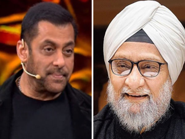  Salman Khan and late Bishan Singh Bedi (Image source: Instagram)