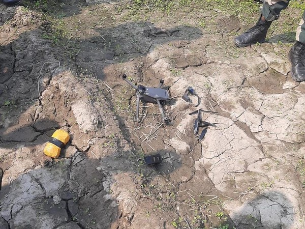 BSF recovers Pakistani  drone from Punjab's Tarn Taran district (Photo/ANI)