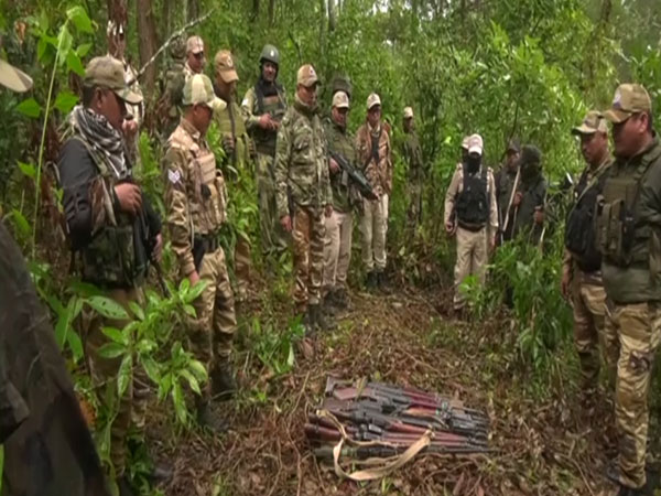 Visual from search operations in Kakching, Manipur. (Photo/ANI)