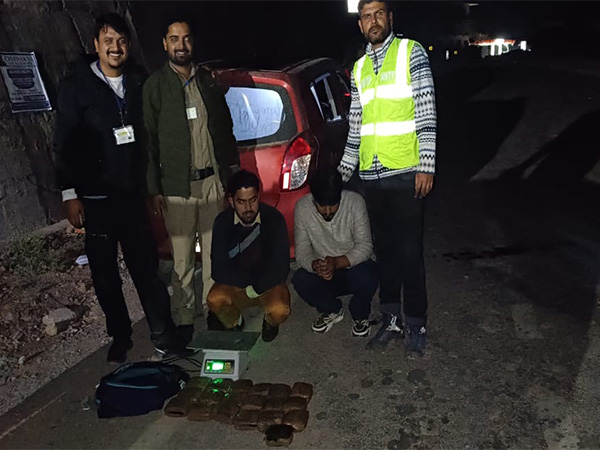 Anti-Narcotics Task Force nabs two with 9.923 kg of cannabis. (Photo/ANI)