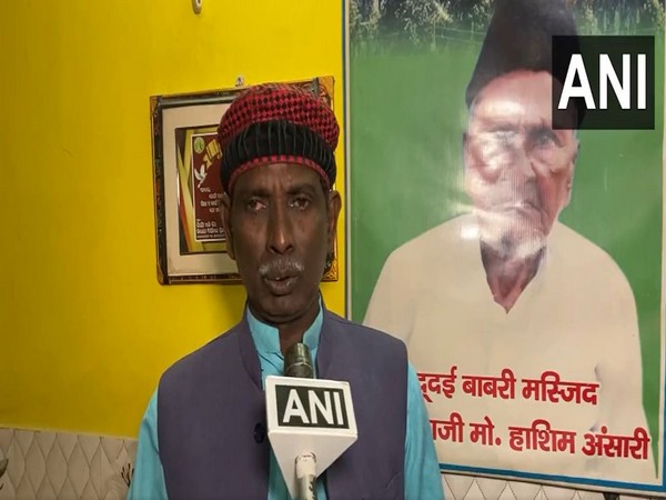 Former litigant in Ayodhya land dispute, Iqbal Ansari (Photo/ANI)