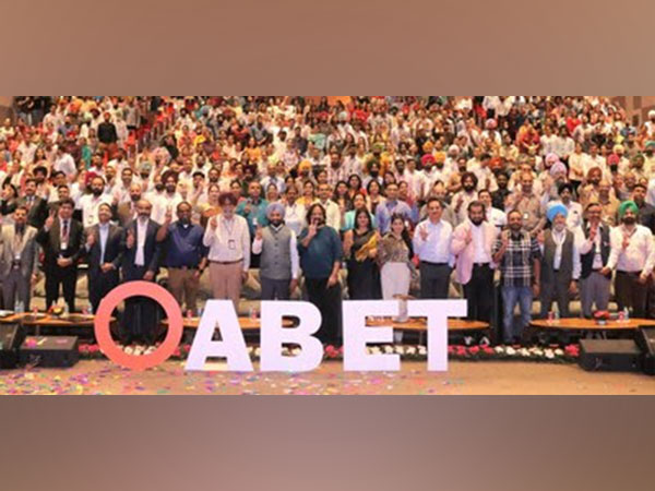 Chandigarh University Chancellor, Satnam Singh Sandhu, along with the university officials celebrating the grant of ABET accreditation