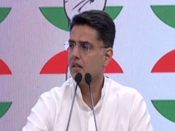 Congress leader Sachin Pilot in a press conference (Photo/ANI)