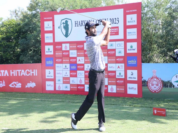 India golfer Abhinav Lohan in action during Haryana Open 2023 (Image: PGTI)