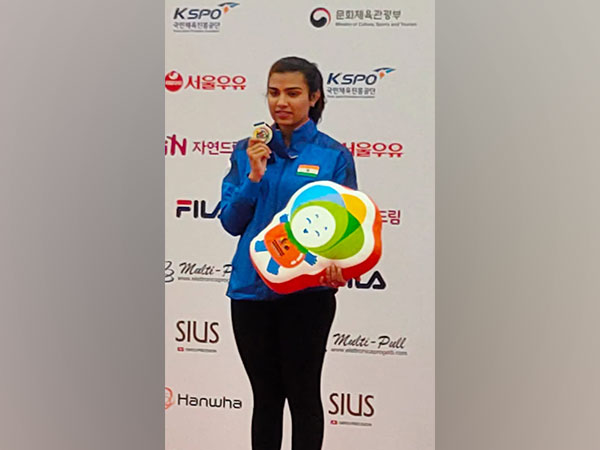 Raiza Dhillon with her junior women's skeet silver at 15th Asian Shooting Championship in Changwon (Image: NRAI)