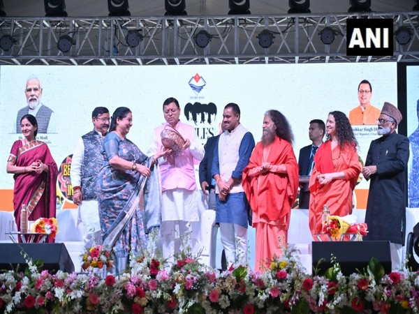 Pushkar Singh Dhami on Friday inaugurating 'The Beatles and the Ganga Festival - 2023' at Pauri (Photo/ Uttarakhand government) 