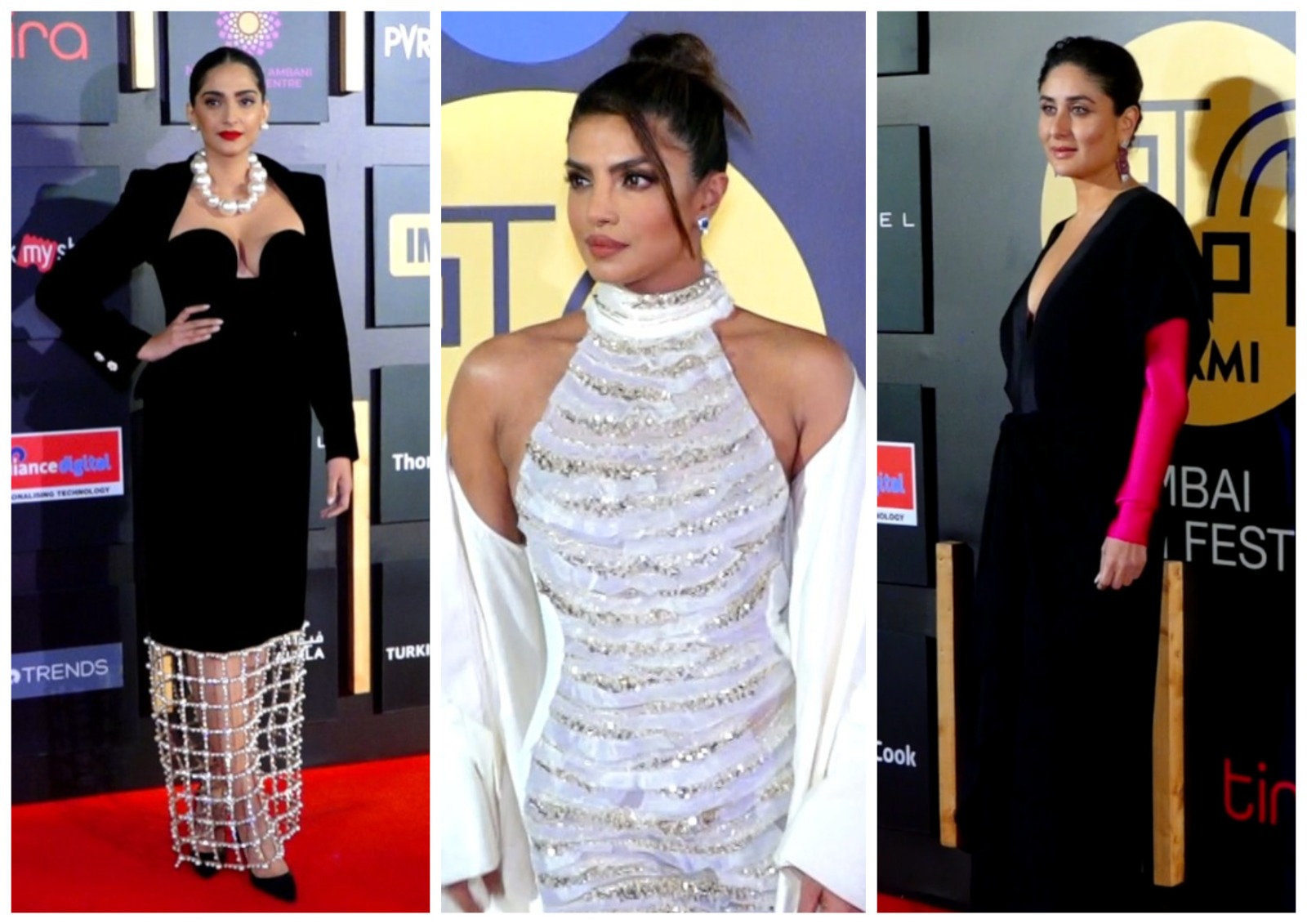 Priyanka Chopra, Kareena Kapoor and Sonam Kapoor (Image: ANI) 