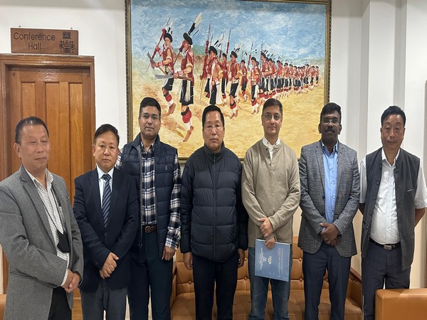 Sanjeev Sanyal, Prime Minister Narendra Modi's Economic Advisor Council member (3rd from left) during a visit to Nagaland (Photo credit/ Press release)