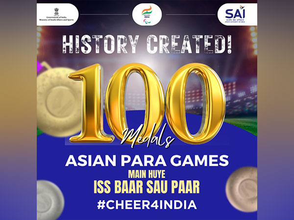 India create history, cross 100 at Asian Para Games (Photo: SAI Media/ Twitter)