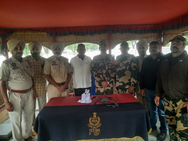 Punjab police, BSF recover drone and contraband items in Tarn Taran district  (Photo/ANI)