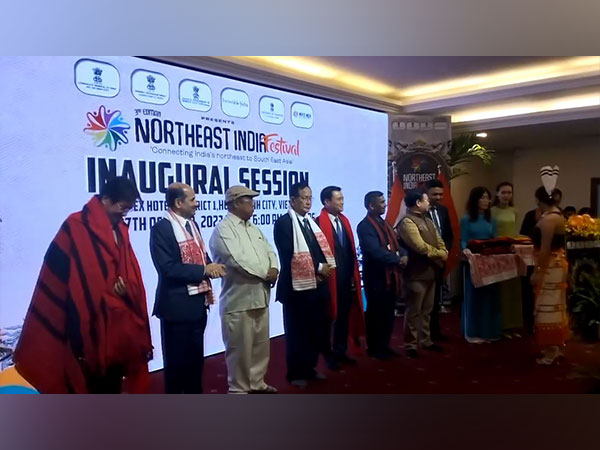 Union Minister of State for External Affairs Rajkumar Ranjan Singh has travelled to Vietnam to attend the North East India Festival. (Photo/ANI)