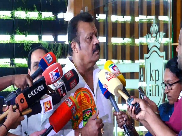 A screen grab of actor-politician Suresh Gopi during interaction with reporters in Kozhikode. (Photo/ANI)