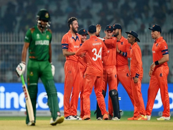 Netherlands team celebrating a wicket. (Photo- Netherlands Cricket)