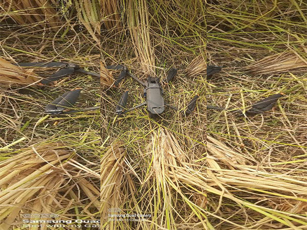 BSF recovers drone in Amritsar. (Photo/ANI)